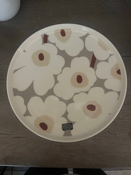 Marimekko Oiva Unikko lautanen 25 cm