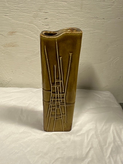 Arabia maljakko 385, ruskea – vintage design