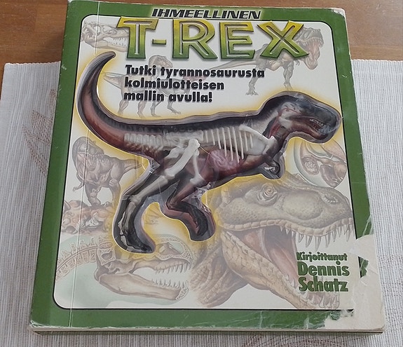 T-Rex -kirja 3D-mallilla