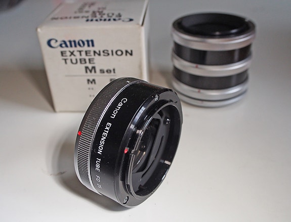 Canon FD loittorenkaat  5-10-20-20 ja 25 auto / Makro