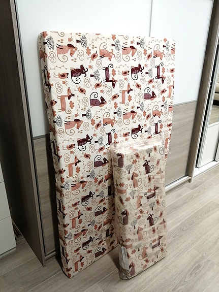 Lasten jatkopatja 75x130 + jatkopala 30 cm