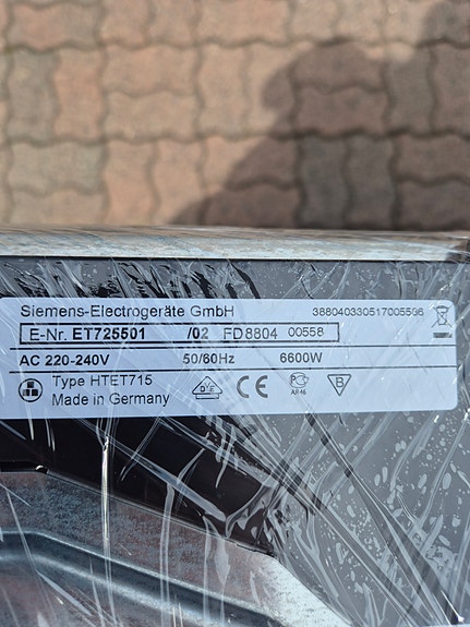 Siemens ET725501 keraaminen liesitaso