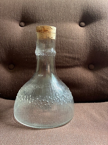Iittala niva lasikarahvi korkilla