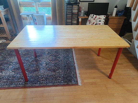 Ruokapöytä 160 cm koivua