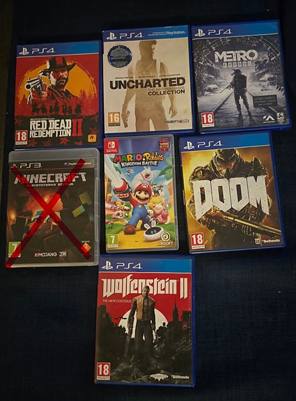 PS4, PS3 ja Nintendo Switch pelipaketti