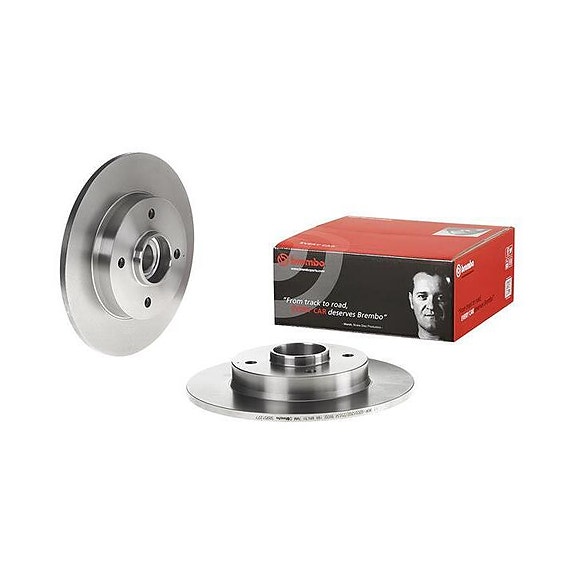 Takajarrulevyt (laakereilla)+palat Peugeot 207,208,2008,307 (Brembo)