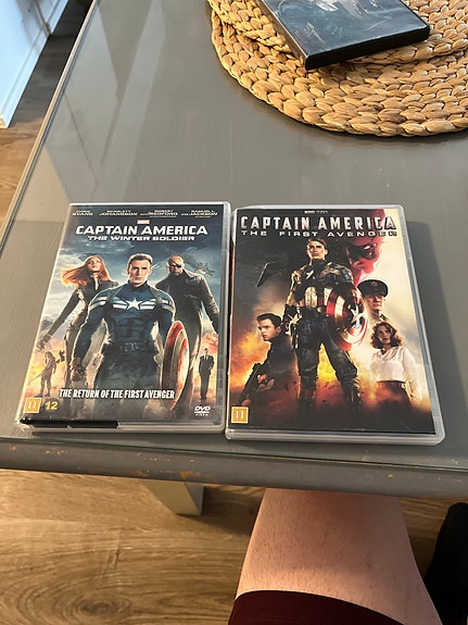 Captain America The First Avenger + The Winter Soldier DVD-elokuvat