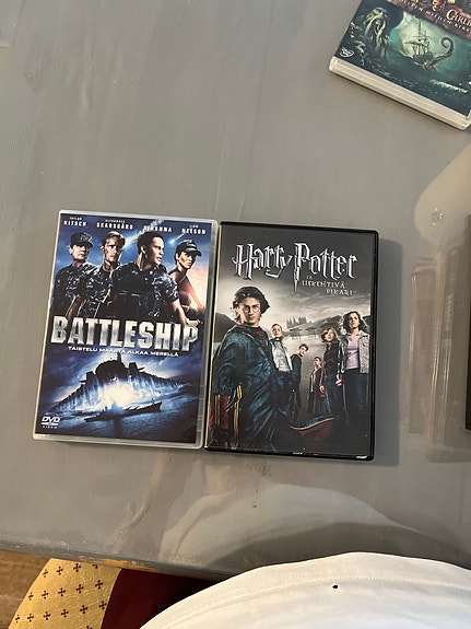 Battleship ja Harry Potter DVD-elokuvat