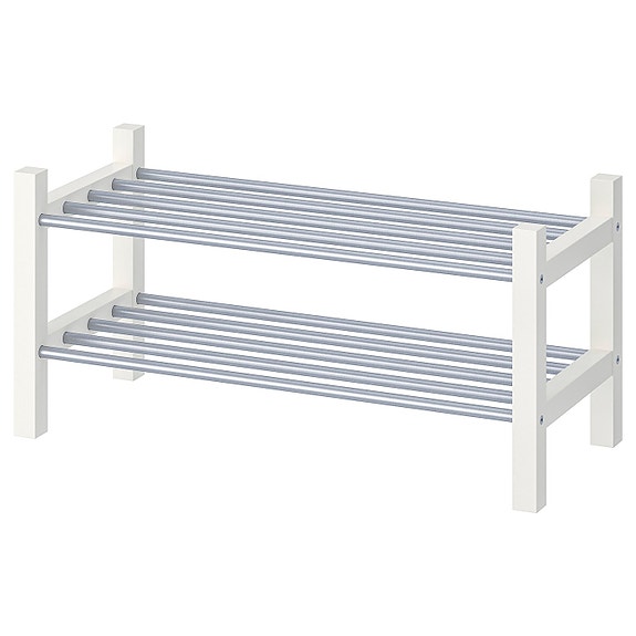IKEA:n Tjusig valkoinen kenkäteline