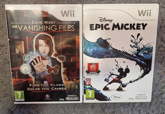 Cate West the Vanishing Files + Epic Mickey