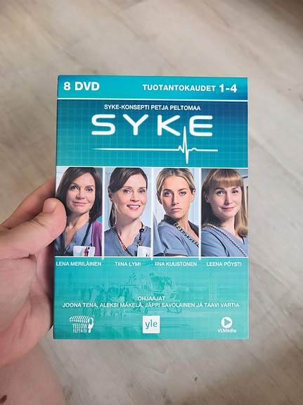 Syke tuotantokaudet 1–4 DVD-boksi 8 DVD