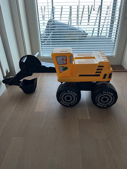 Plasto kaivinkone leluajoneuvo