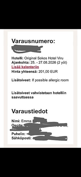 Matka Tallinnaan 25.8.-27.8.2026