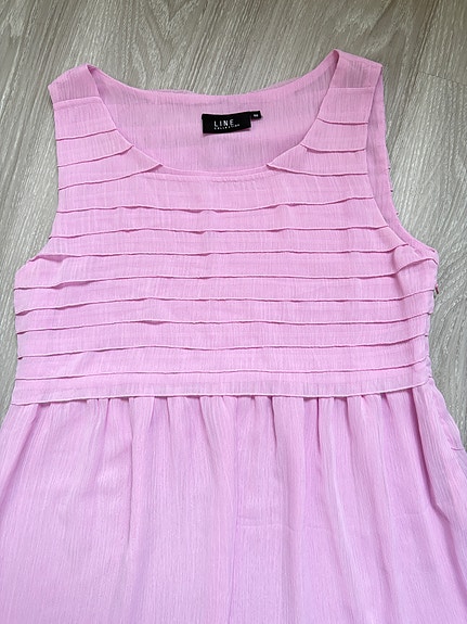 Line Collection vaaleanpunainen hihaton mekko koko 40