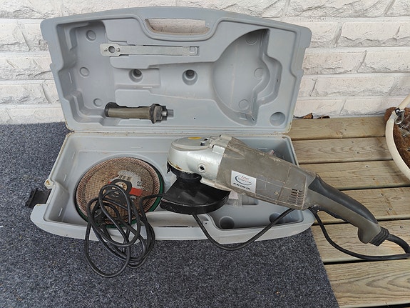 Kulmahiomakone + 6 terää (Einhell/Silverline)
