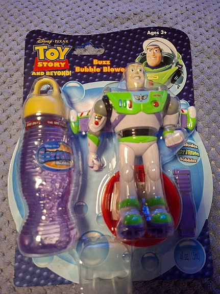 Vintage Toy Story Buzz Lightyear kuplapuhallin (Avaamaton)