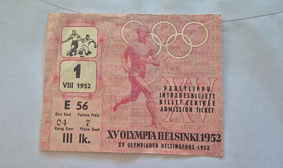 Helsingin Olympialaiset pääsylippu
