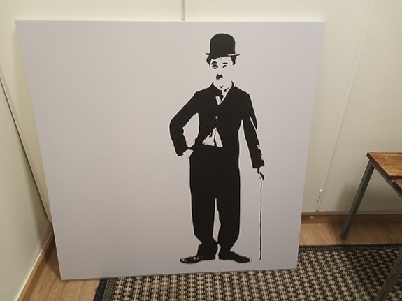 Charlie Chaplin taulu 90x90cm
