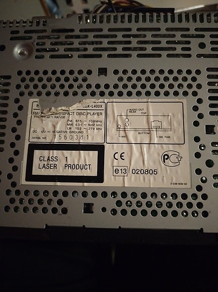 Sony CDX-L 400X