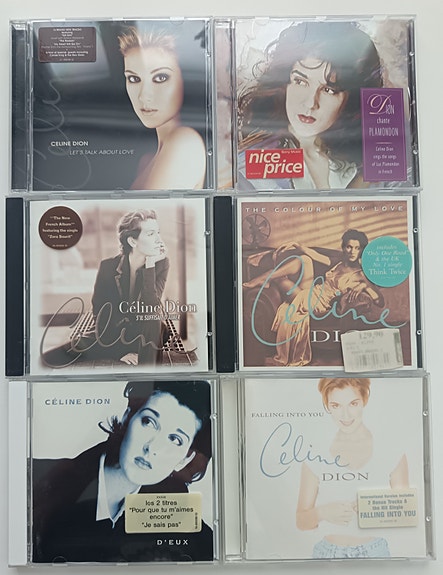 Celine Dion CDt, 6 kpl