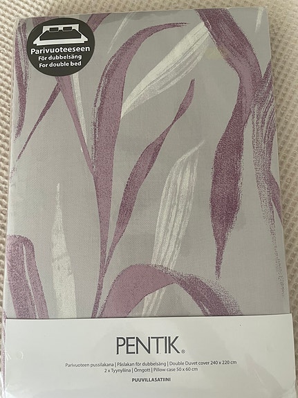UUSI Pentik Kaisla parivuoteen pussilakanasetti