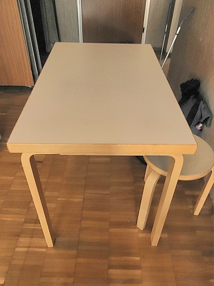 Artek Alvar Aalto ruokapöytä vaalea koivu