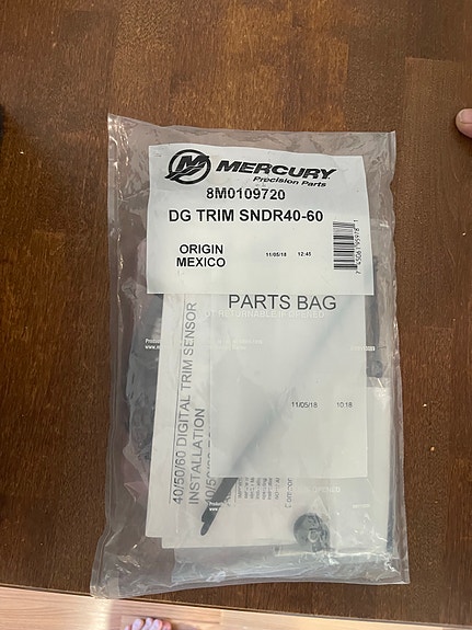 Mercury DG Trim Sndr 40–60