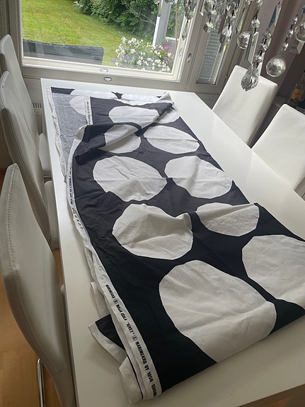 Marimekko ”kivet” verho