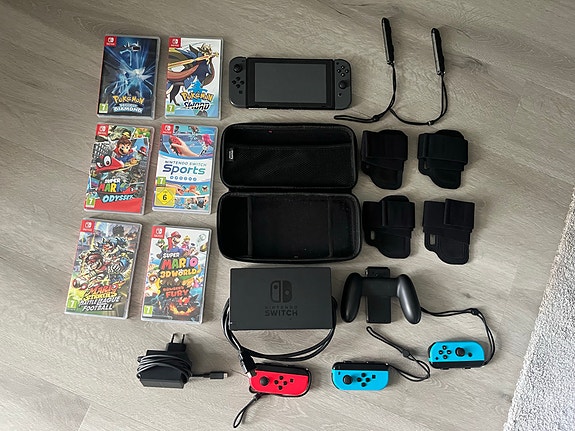 Nintendo Switch konsoli + pelejä