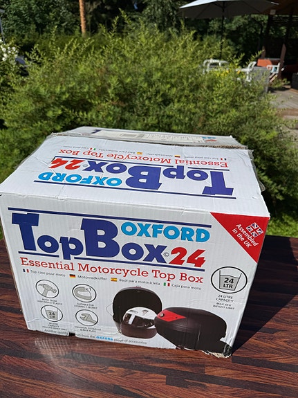 Oxford Top Box 24 moottoripyörän takalaukku musta
