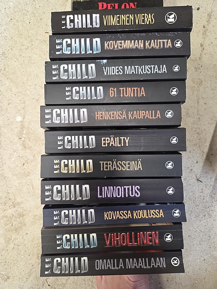 Lee Child Jack Reacher -dekkaripaketti, 9 kirjaa