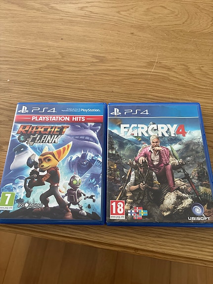 PlayStation 4 pelit Ratchet & Clank ja Far Cry 4