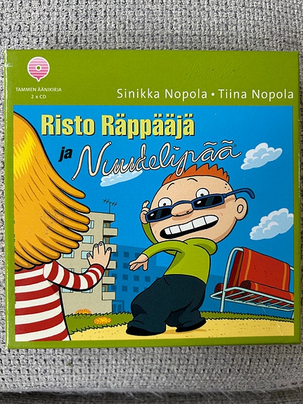 Sinikka ja Tiina Nopola Risto Räppääjä ja Nuudelipää äänikirja 2 x CD