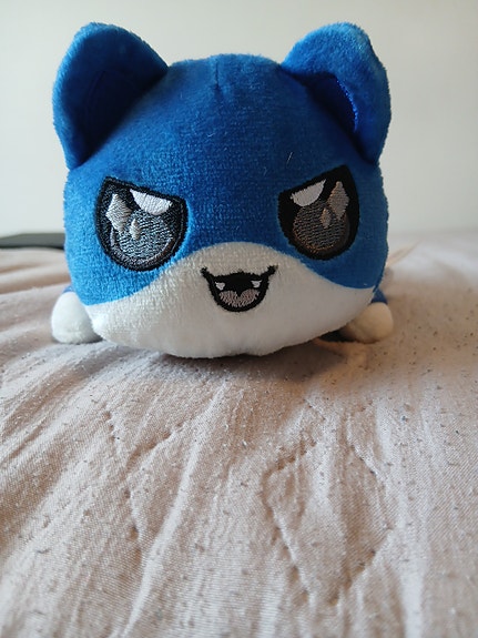 aphmau kissa pehmolelu tumman sininen.