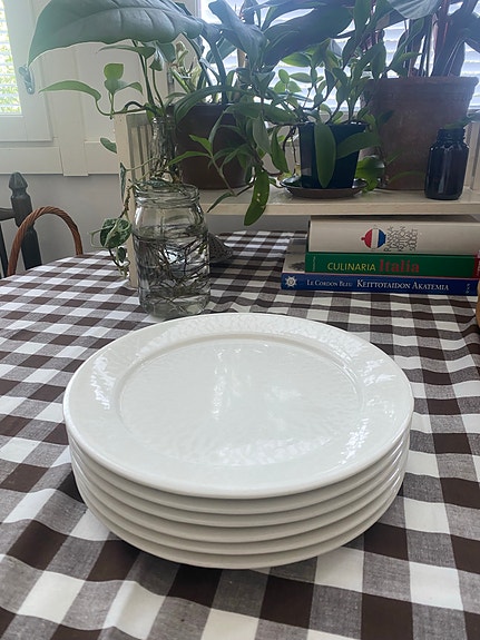 Arabia Ego valkoiset lautaset 25cm