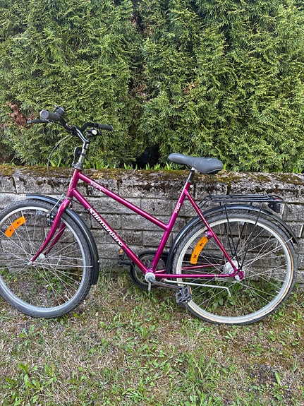 DBS Kilimanjaro naisten kaupunkipyörä 26" M, punainen