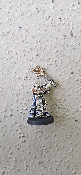 Warhammer 40k Klassinen metallinen Space Marine Chaplain (OOP)