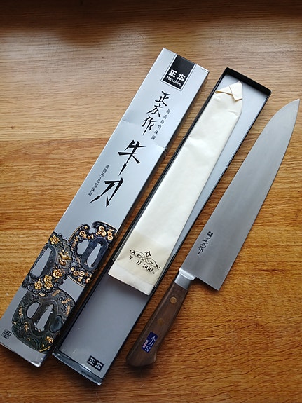 Japanilainen Masahiro Gyuto 300 mm kokkiveitsi – käyttämätön