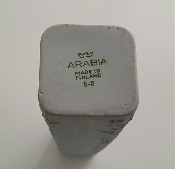 Arabia maljakko harmaa