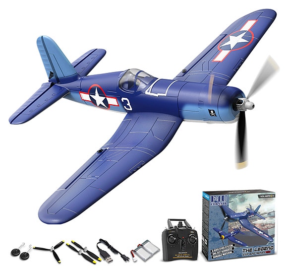 F4U Corsair V2 4CH Gyro 400mm RTF, valmis lennokkipaketti