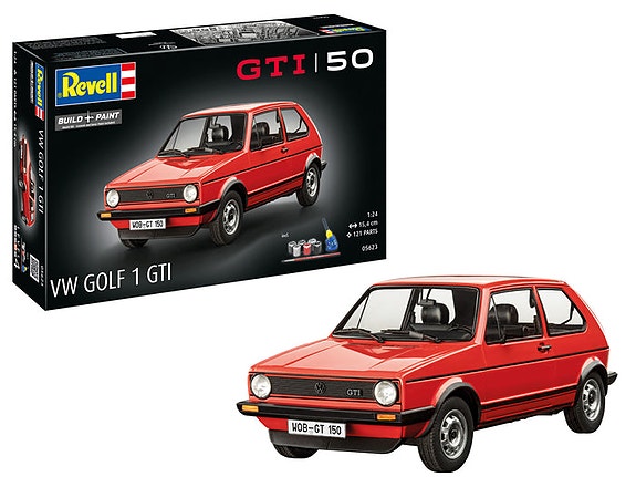Revell 1/24 Gift set "50 years of VW Golf 1 GTI"