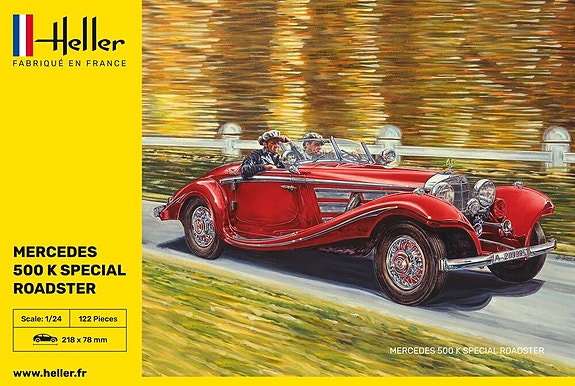 Heller 1/24 Mercedes-Benz 500 K Special Roadster pienoismalli