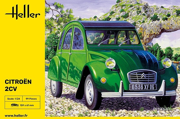Heller 1/24 Citroen 2 CV pienoismalli