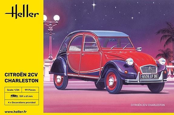 Heller 1:24 Citroen 2CV Charleston pienoismalli