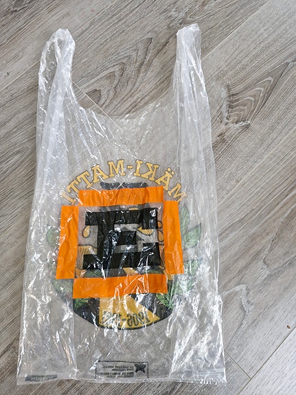 Mäki-Matti muovikassi 75v painatuksella