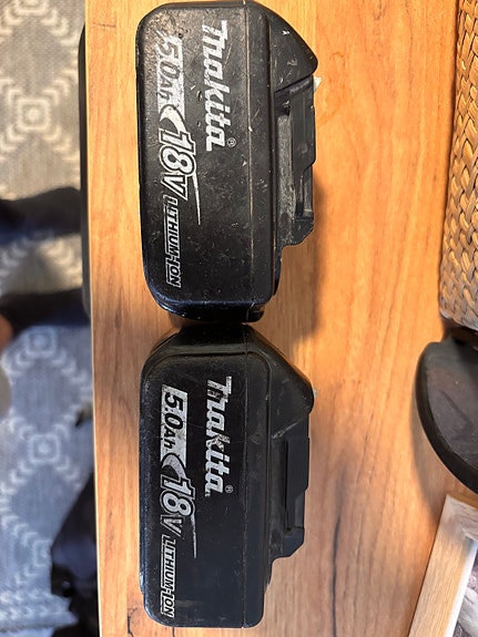 Makita 18V 5.0Ah akut 2kpl