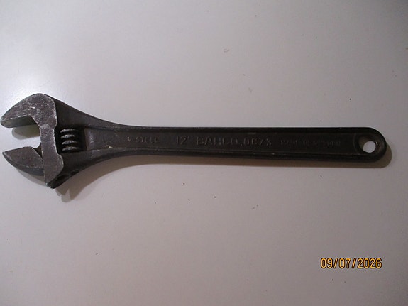 Bahco 12" jakoavain , vanha