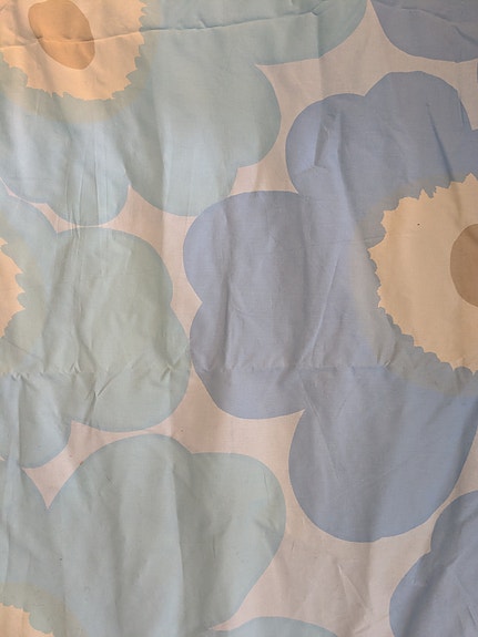 Marimekko Unikko kangas vaaleansininen