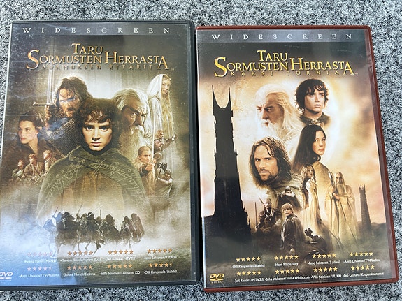 Taru sormusten herrasta - Sormuksen ritarit ja Kaksi tornia DVD:t