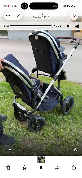 Britax tuplarattaat tummansiniset
